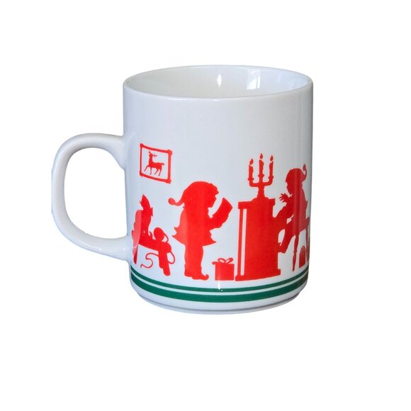 Mr. Claus Christmas Mug Santa Avon 1984 Coffee Cup Red Green - Picture 3 of 5